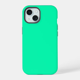 Seafoam Green Solid Colour Classic Elegant iPhone 15 Case