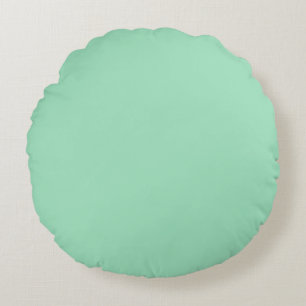 Seafoam Green Solid Colour Round Cushion