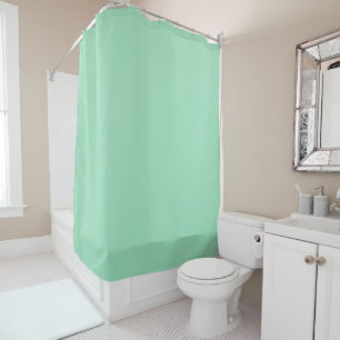 Seafoam Green Solid Colour Shower Curtain