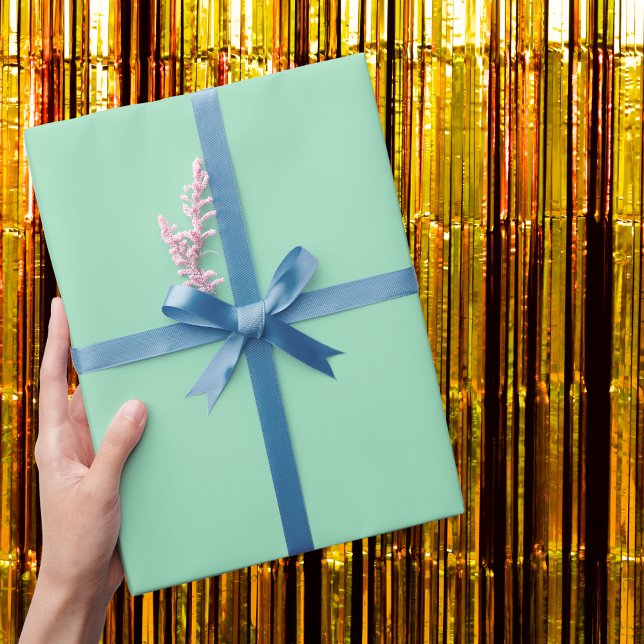Seafoam Green Solid Colour Wrapping Paper (Creator Uploaded)