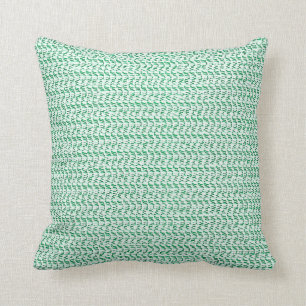 Seafoam Green Weave Mesh Look Cushion