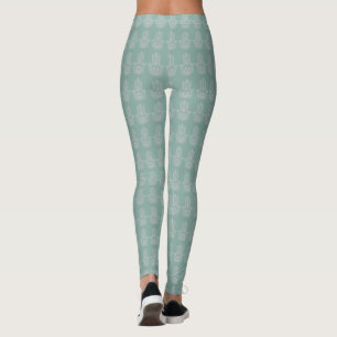 Seafoam Green Yoga Studio Hamsa Customisable Leggings