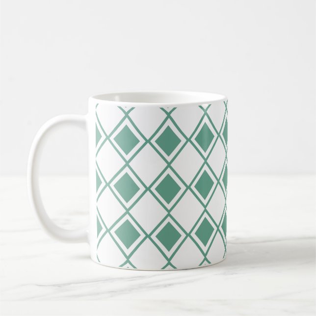 Seafoam Harlequin  Coffee Mug (Left)