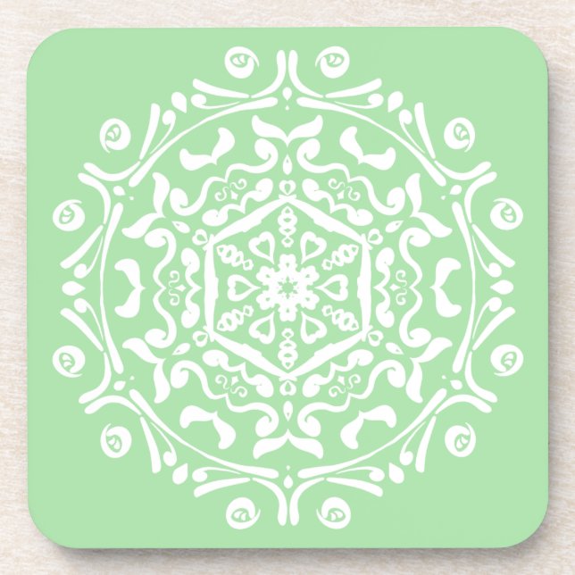 Seafoam Mandala Coaster (Front)
