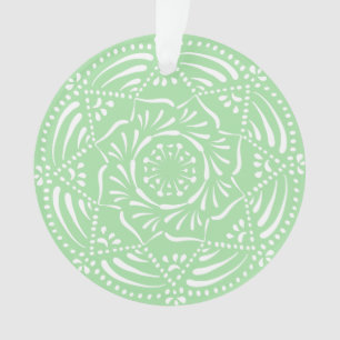 Seafoam Mandala Ornament