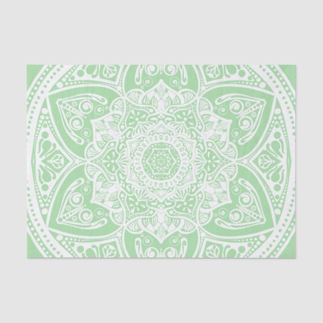 Seafoam Mandala Tissue Paper (Front)