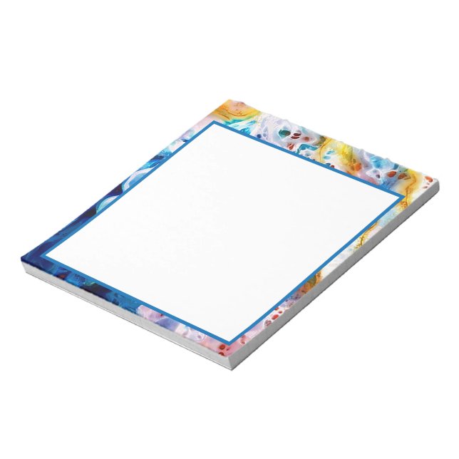 Seafoam marble  notepad (Rotated)