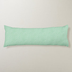 Seafoam Mint Green Zebra Print Body Cushion