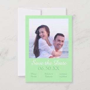 Seafoam Photo Vertical - 3x5 Save the Date