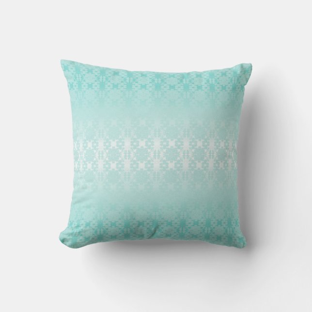 Seafoam Snowflake Cushion (Front)