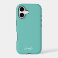Seafoam Solid Colour Seaside Custom Monogram