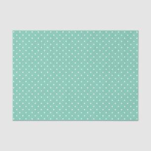 Seafoam Swiss Dots   Tissue Paper