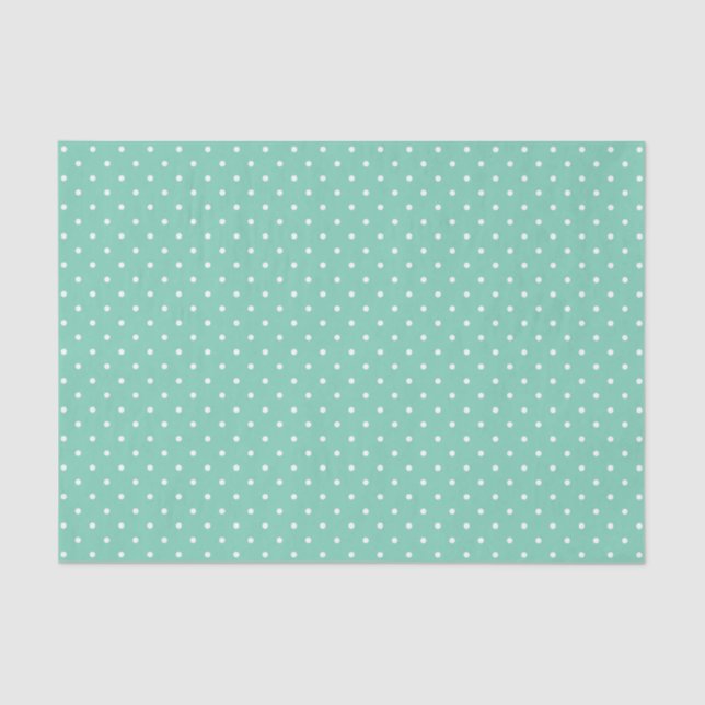Seafoam Swiss Dots | Tissue Paper (Front)