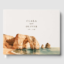 Seafoam Umber Algarve Cliff Arch Coast Wedding 