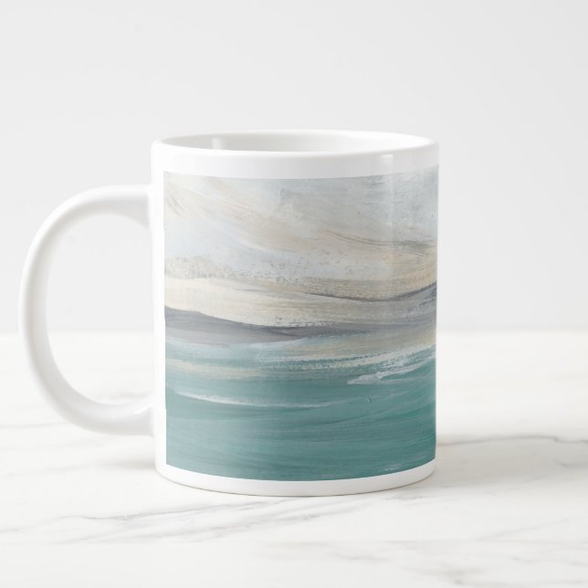 Seafoam Vista Large Coffee Mug (Left)