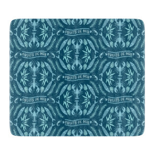 Seafood Art Decor Prints Cutting Board