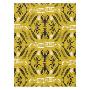 Seafood Art Decor Prints Tablecloth