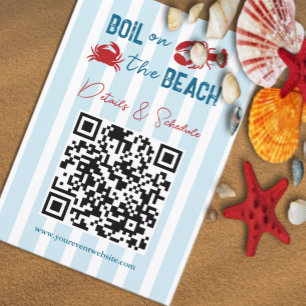 Seafood Boil Bachelorette Party Details & Website Enclosure Card