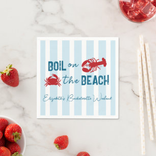 Seafood Boil Bachelorette Party Napkin
