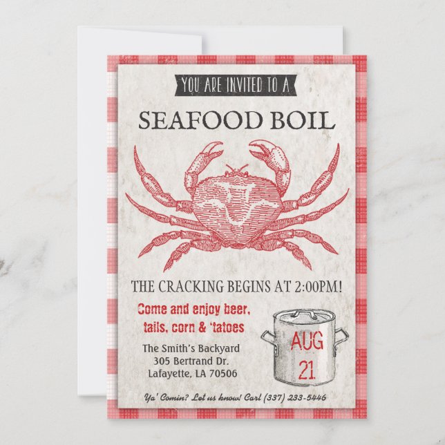 Seafood Boil Invitation (Front)