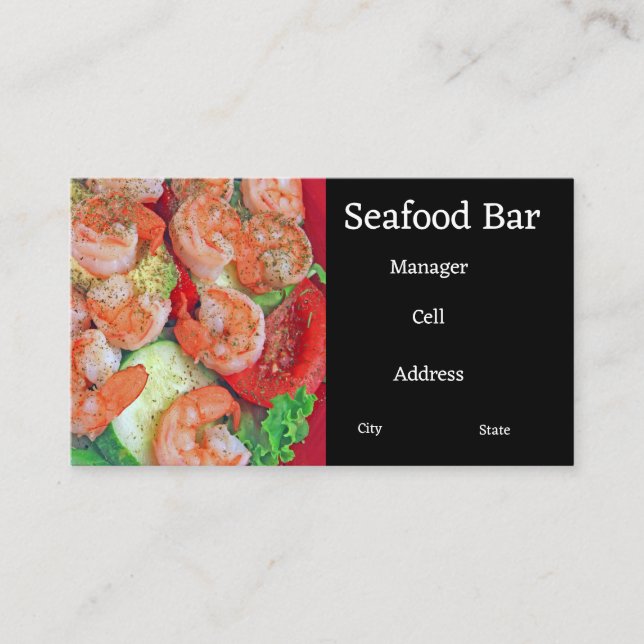 Seafood Business Card (Front)