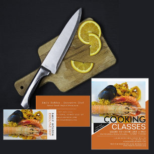 Seafood, Cooking Classes Advertising Flyer