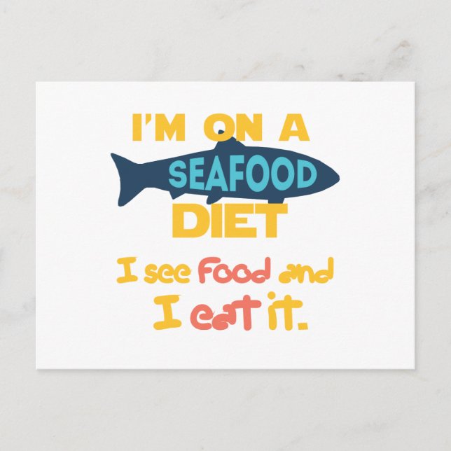 Seafood Diet Postcard (Front)