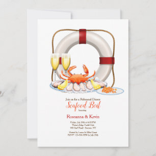 Seafood Dinner  Invitation