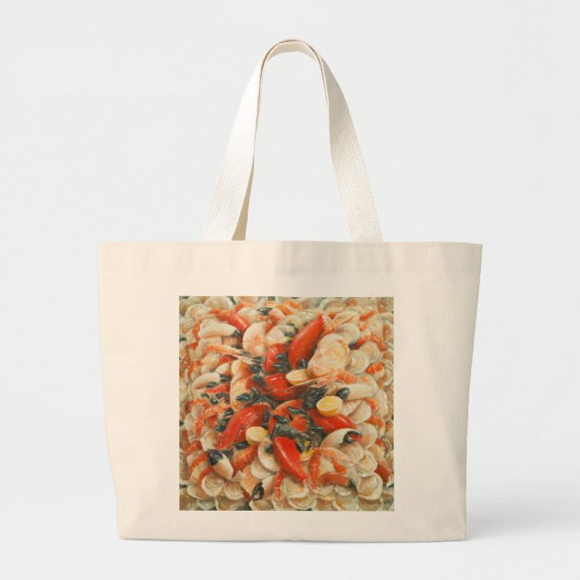 Seafood Extravaganza 2010 Large Tote Bag (Front)