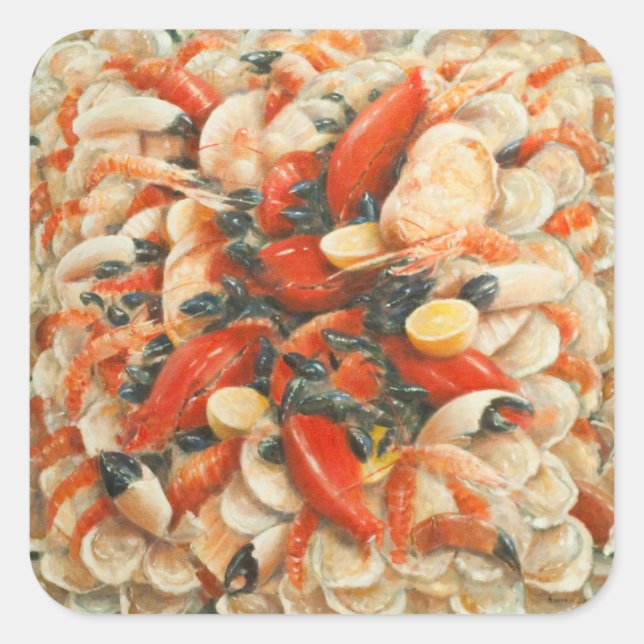 Seafood Extravaganza 2010 Square Sticker (Front)