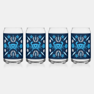 Seafood Foodie Gifts Can Glass