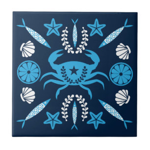 Seafood Foodie Gifts Ceramic Tile