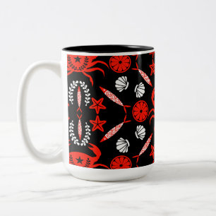 Seafood Foodie Gifts Two-Tone Coffee Mug