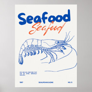 Seafood Kitchen Poster