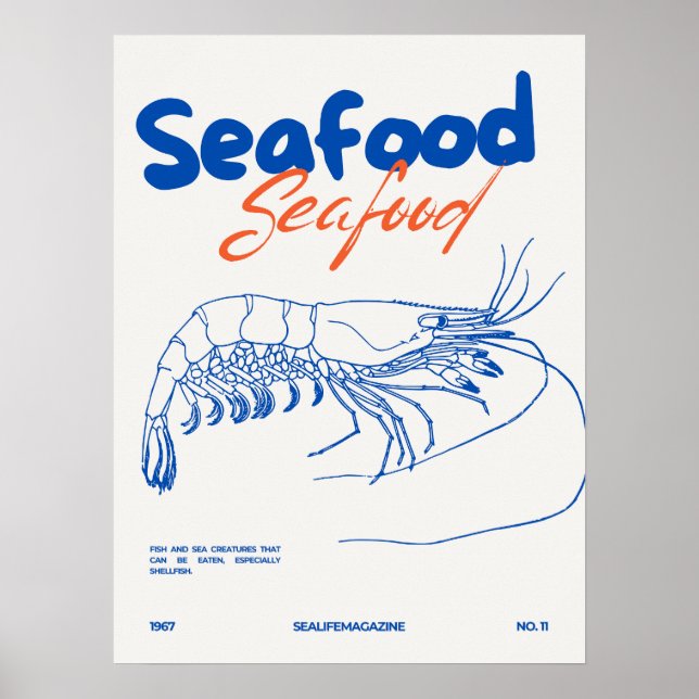 Seafood Kitchen Poster (Front)