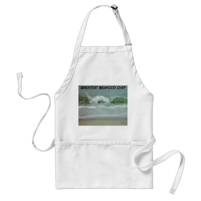 Seafood ocean waves Chef Apron (Front)