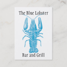 Seafood or fishing theme business card