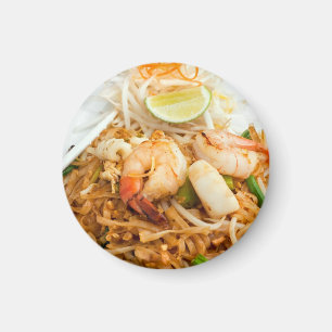 Seafood Pad Thai Fried Rice Noodles Magnet