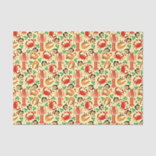 Seafood Pattern Tissue Paper