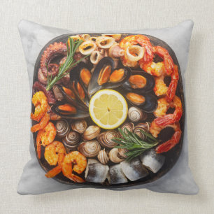 Seafood Platter Cushion