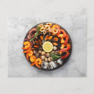 Seafood Platter Postcard