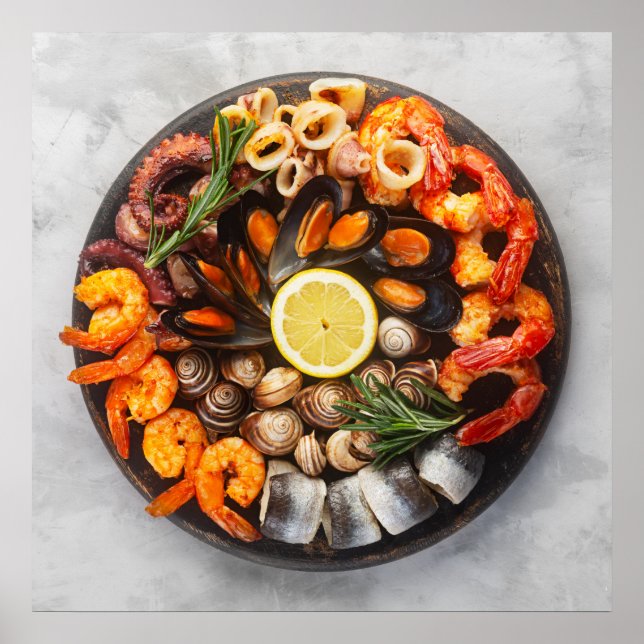 Seafood Platter Poster (Front)