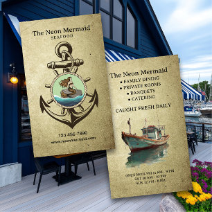 Seafood Restaurant Business Card