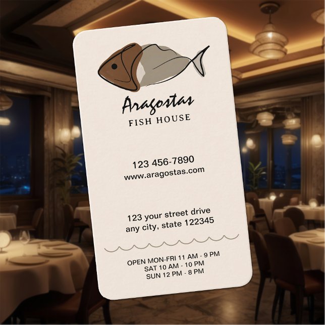 Seafood Restaurant Business Card (Creator Uploaded)