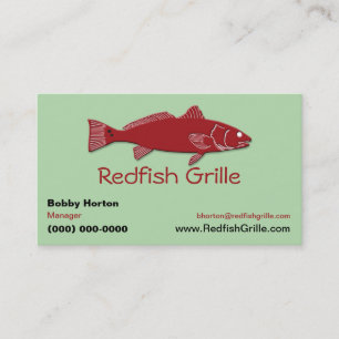 Seafood Restaurant / Grill Coastal Seafood Business Card