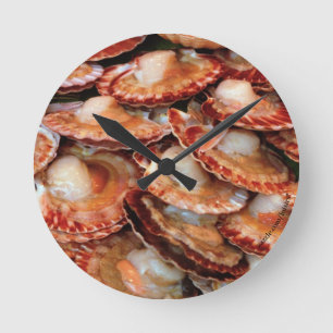 Seafood Round Clock