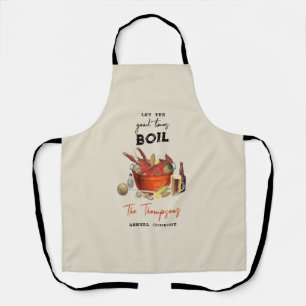 Seafood Summer Annual Crawfish Boil Party Apron