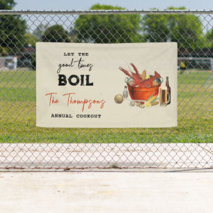 Seafood Summer Annual Crawfish Boil Party Banner