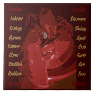 Seafood tile