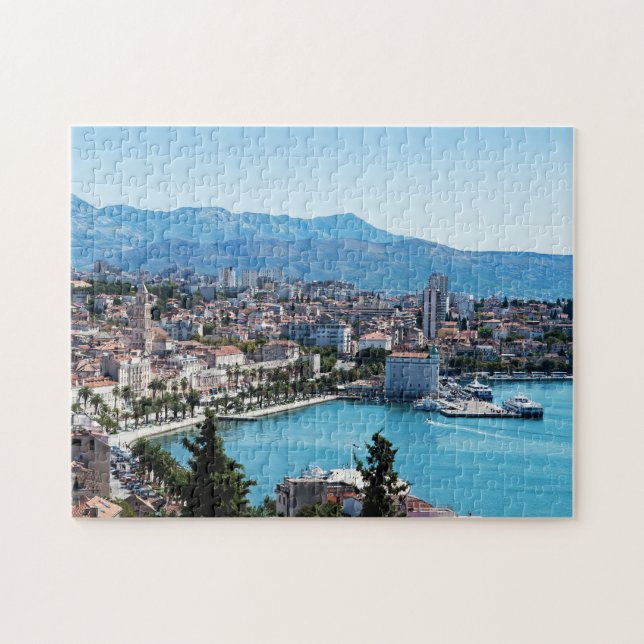 Seafront view on Split city - Dalmatia, Croatia Jigsaw Puzzle (Horizontal)